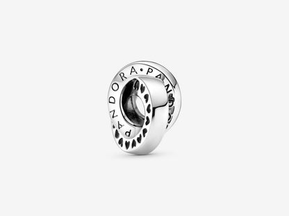 Logo & Heart Loops Charm