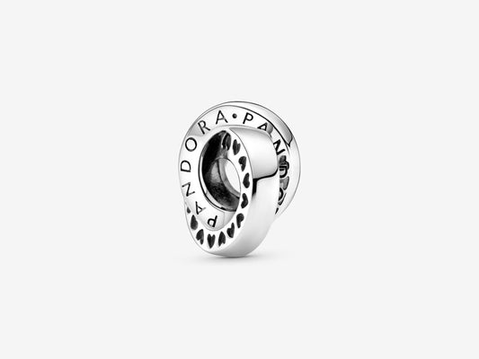 Logo & Heart Loops Charm