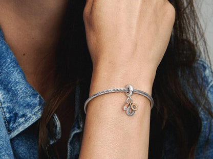 Logo and Letter Charm