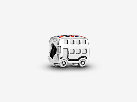 London Bus & Flag Charm