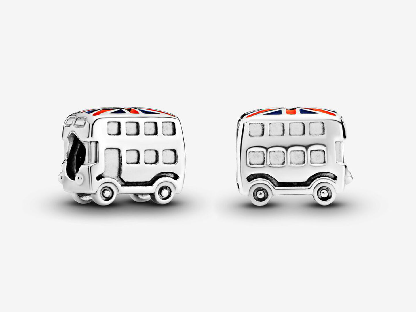 London Bus & Flag Charm