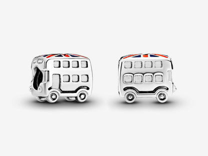 London Bus & Flag Charm