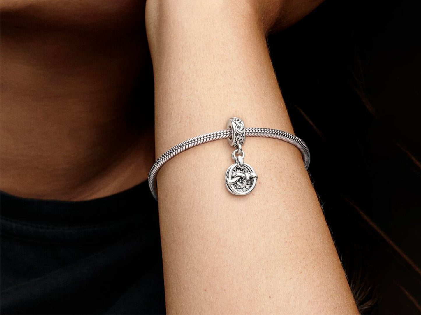 Love Knot Heart Charm