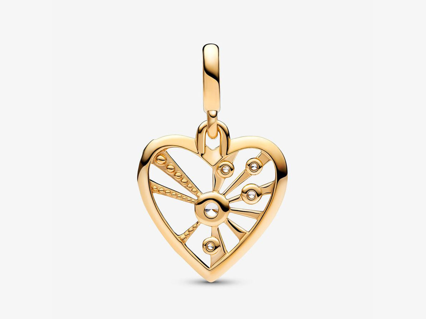 Heart & Rays Medallion Charm