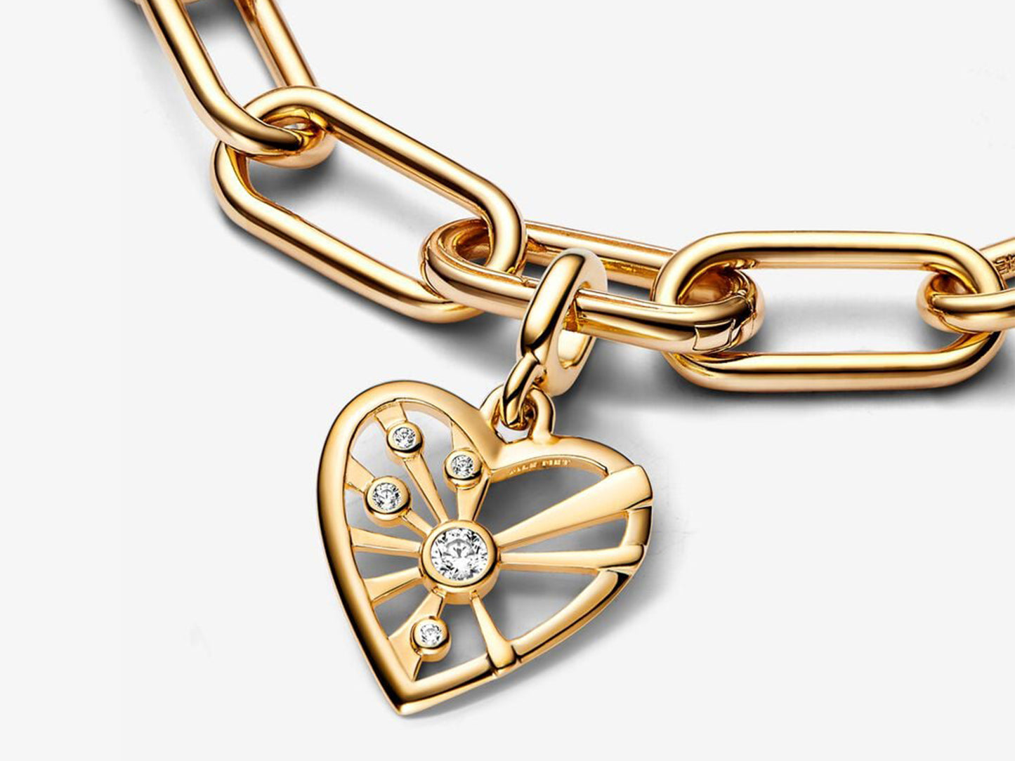 Heart & Rays Medallion Charm