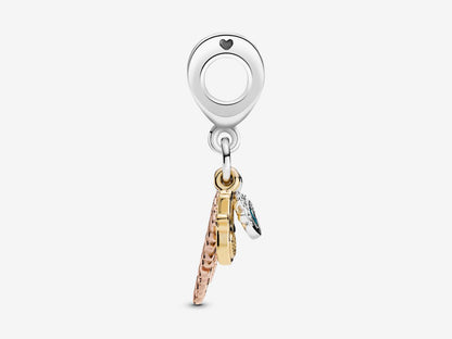 Hamsa, All-seeing Eye & Feather Spirituality Dangle Charm