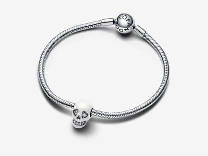 Glow-in-the-dark Sparkling Skull Charm