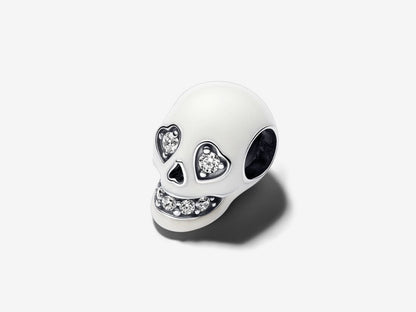 Glow-in-the-dark Sparkling Skull Charm