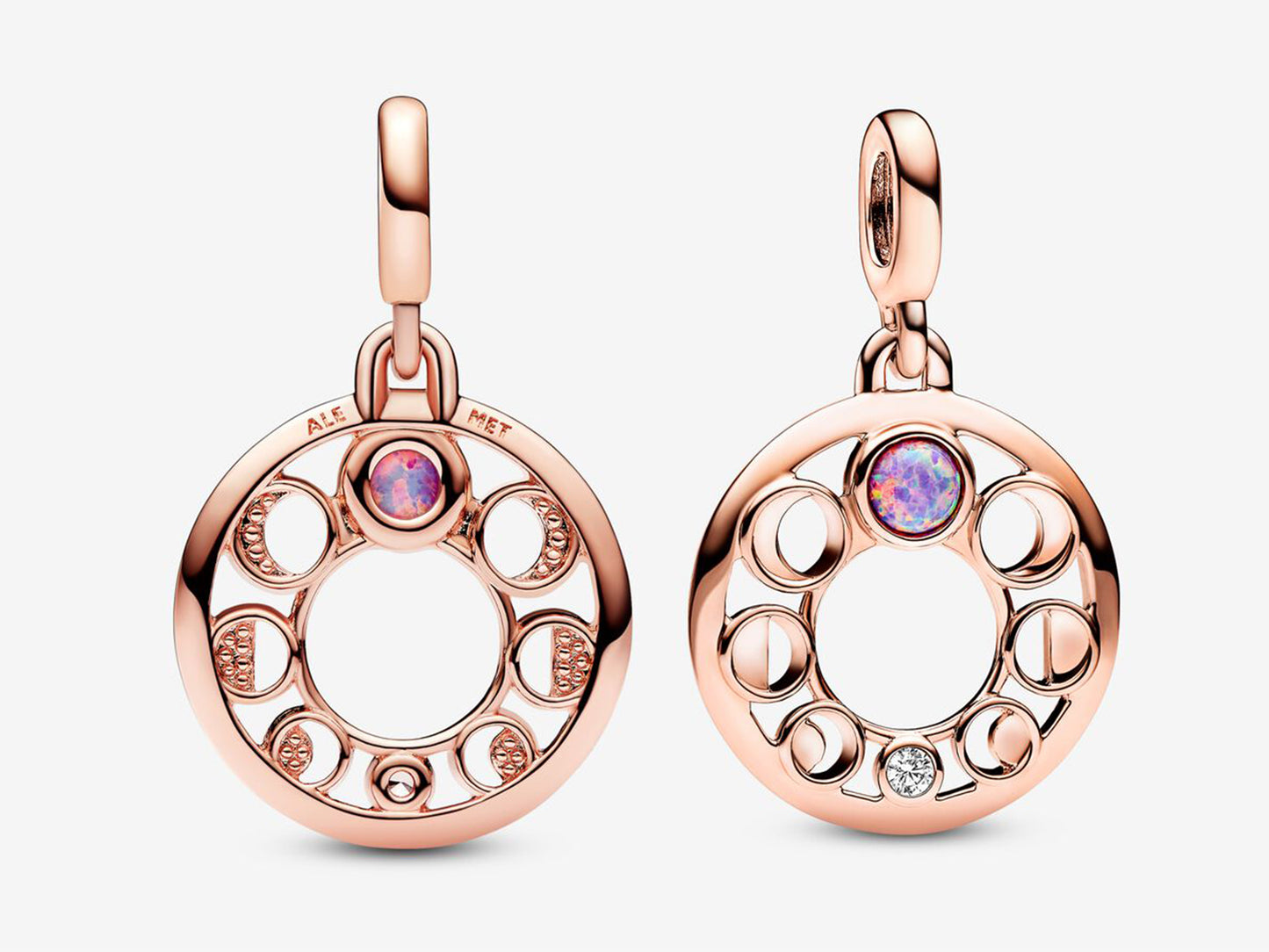 Lunar Phases Medallion Charm