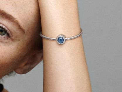 Sparkling Dark Blue Charm