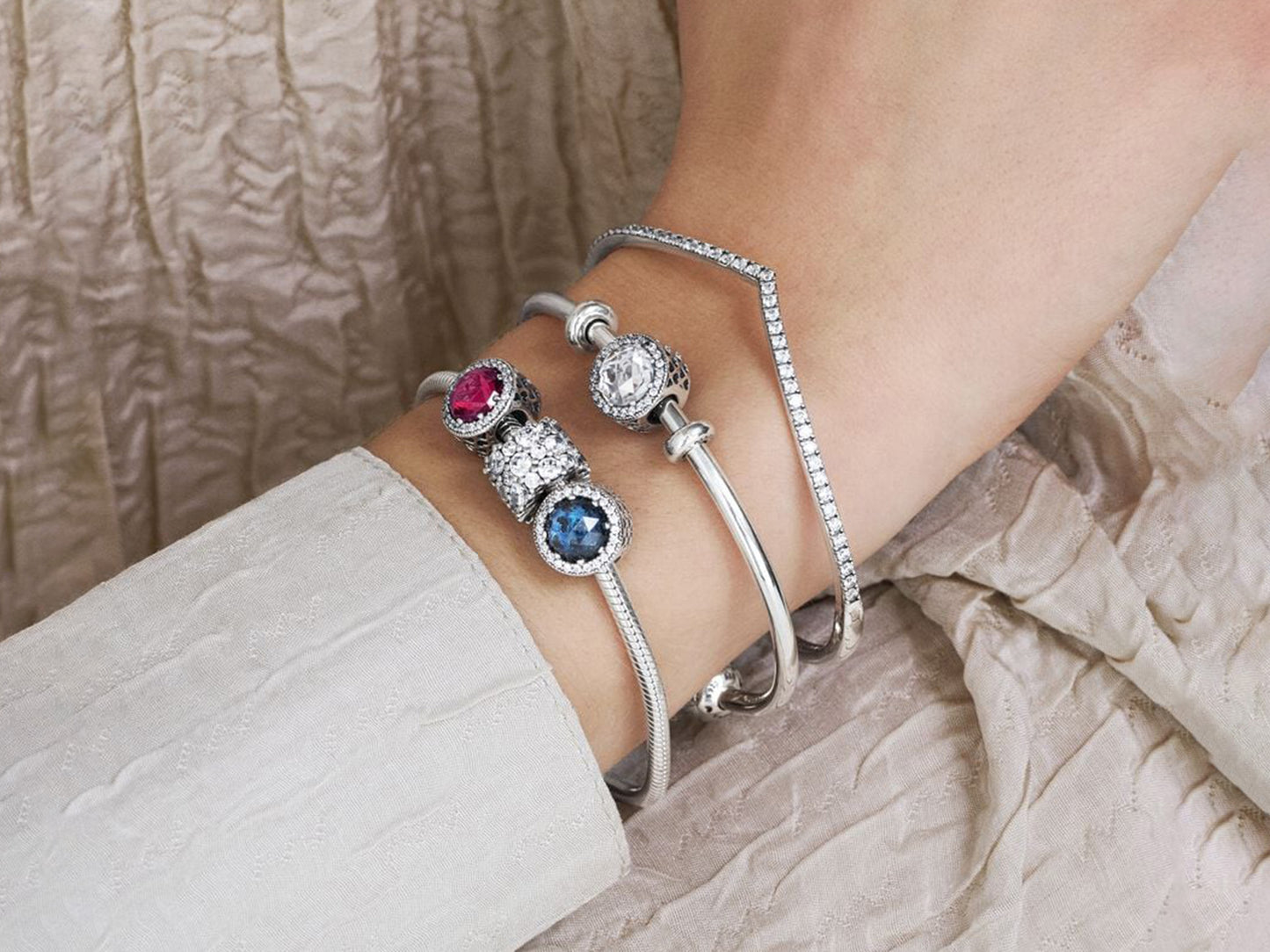 Sparkling Dark Blue Charm
