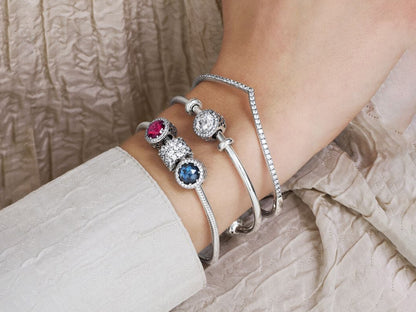 Sparkling Dark Blue Charm