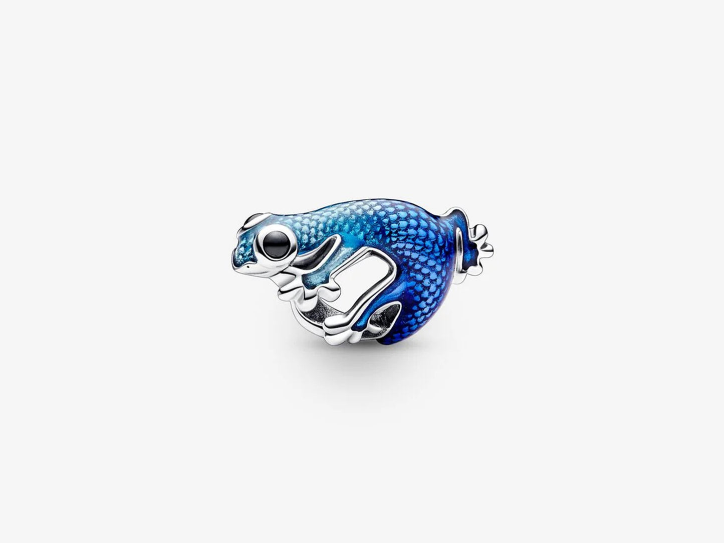 Metallic Blue Gecko Charm