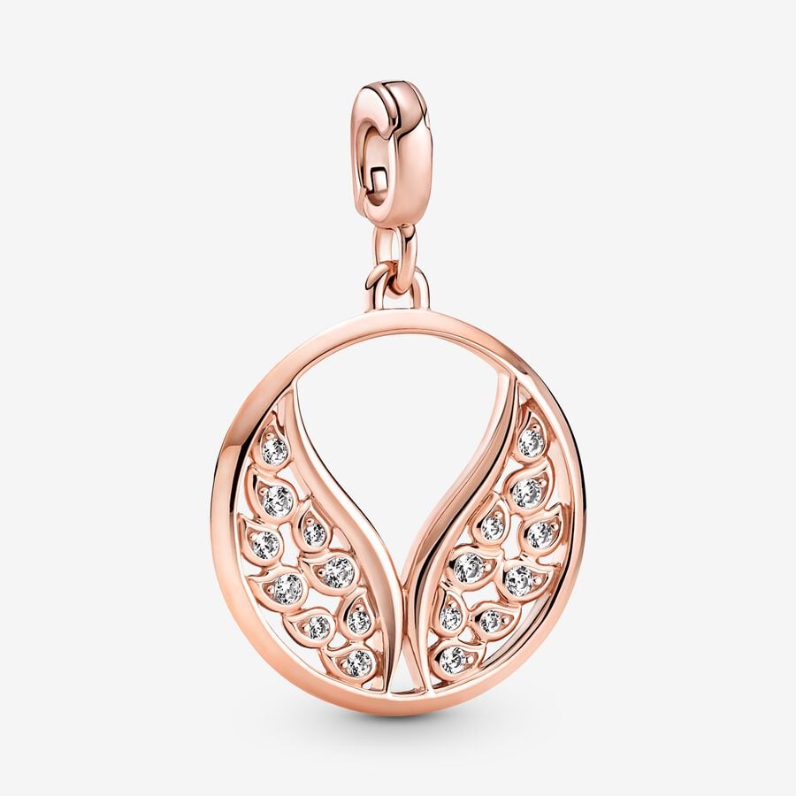 Burning Wings Medallion Charm