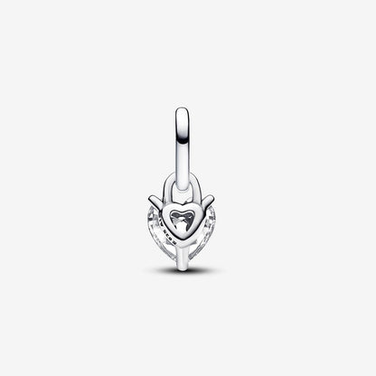 Keyhole Heart Mini Dangle Charm