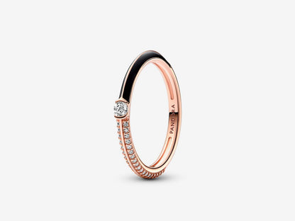 Pavé & Black Dual Ring