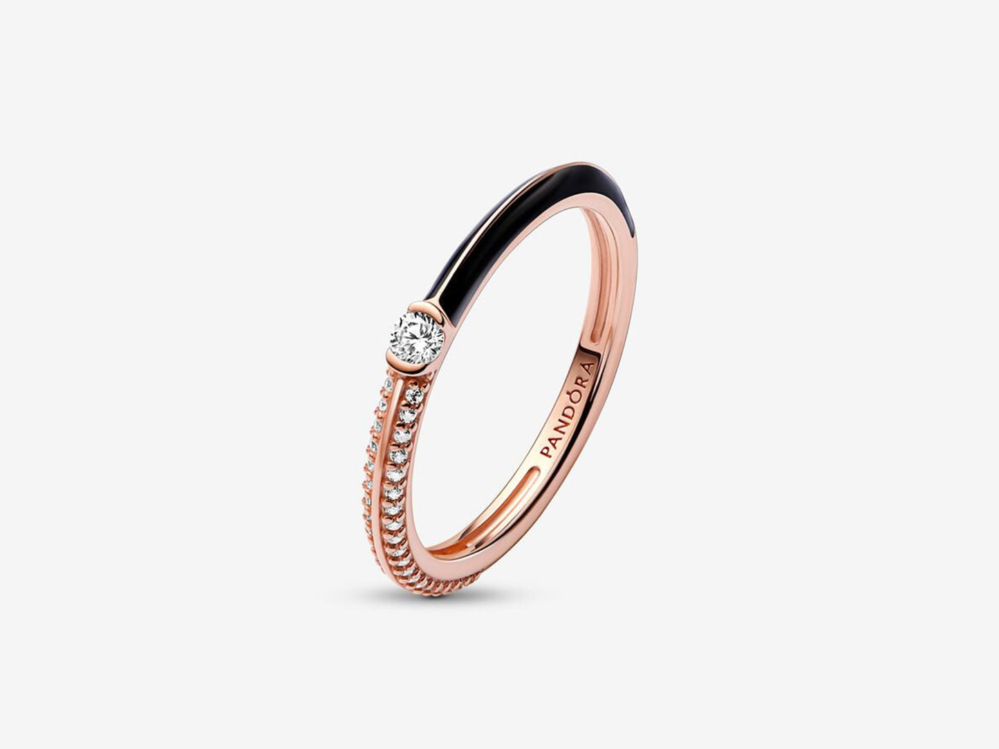 Pavé & Black Dual Ring
