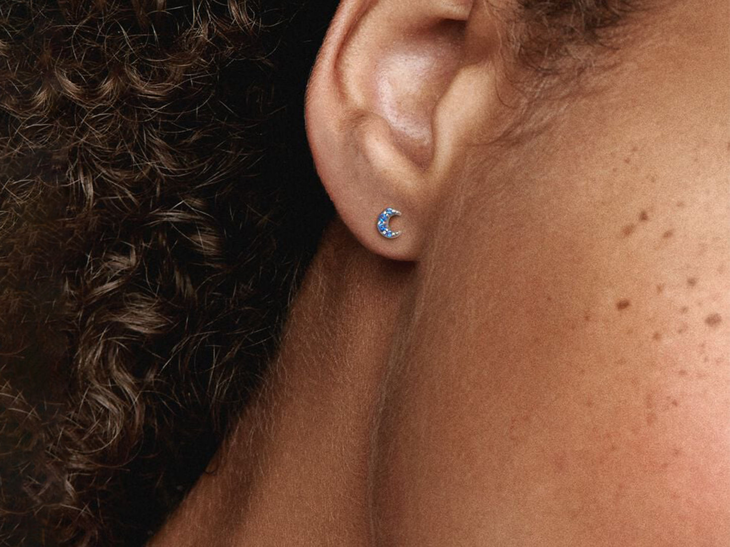 Moon Solo Stud Earrings