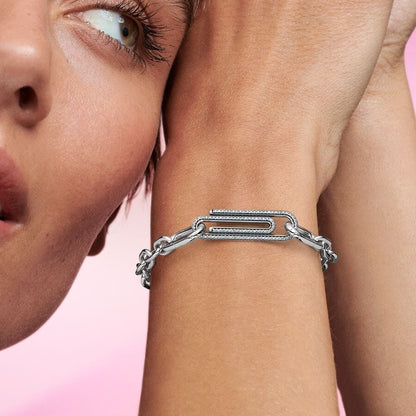 Pavé Paperclip Styling Link