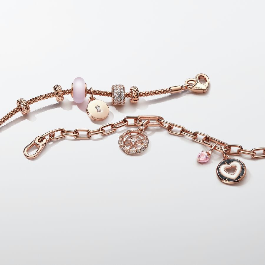 Pink Chakra Heart Mini Dangle Charm