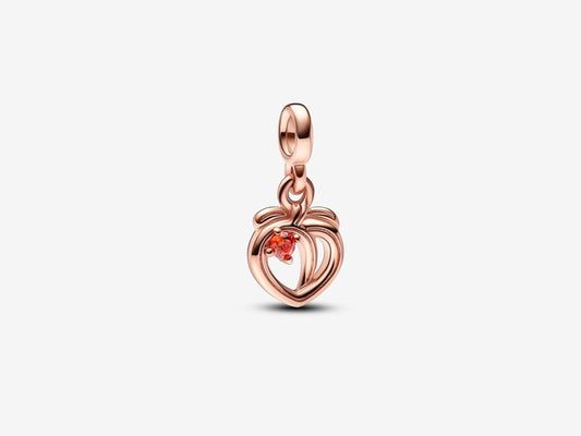 Sketch-style Peach Mini Charm