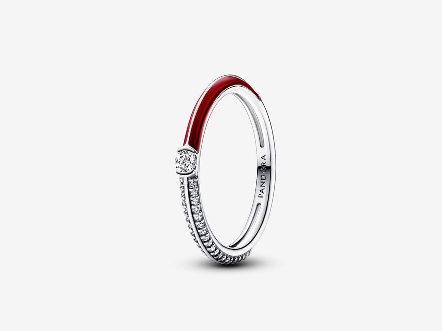 Pavé & Red Dual Ring