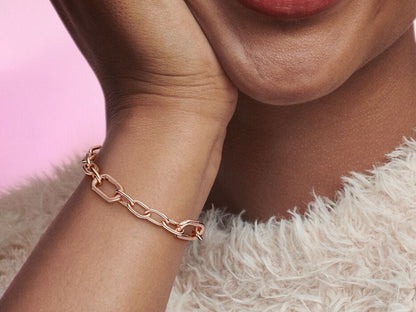 Rose Gold Small-Link Chain Bracelet