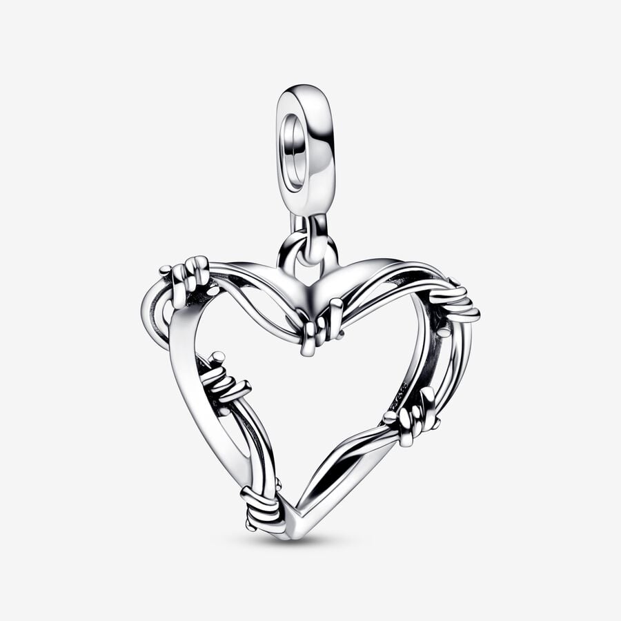 Wire Heart Medallion Charm