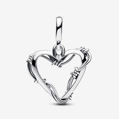 Wire Heart Medallion Charm