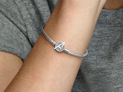 Marvel The Avengers Logo Clasp Snake Chain Bracelet