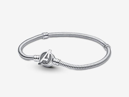 Marvel The Avengers Logo Clasp Snake Chain Bracelet