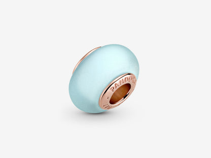Matte Blue Murano Glass Charm