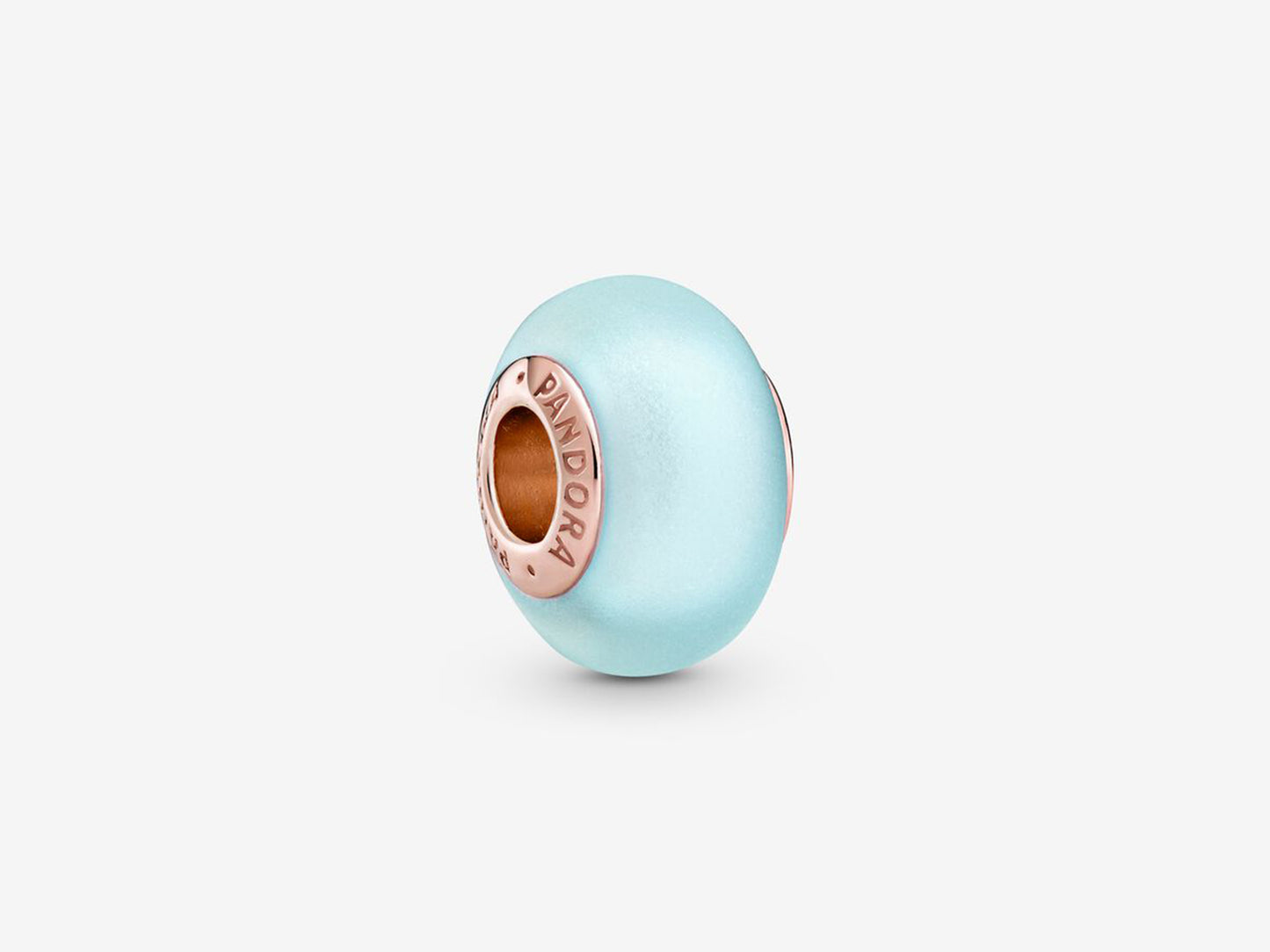 Matte Blue Murano Glass Charm