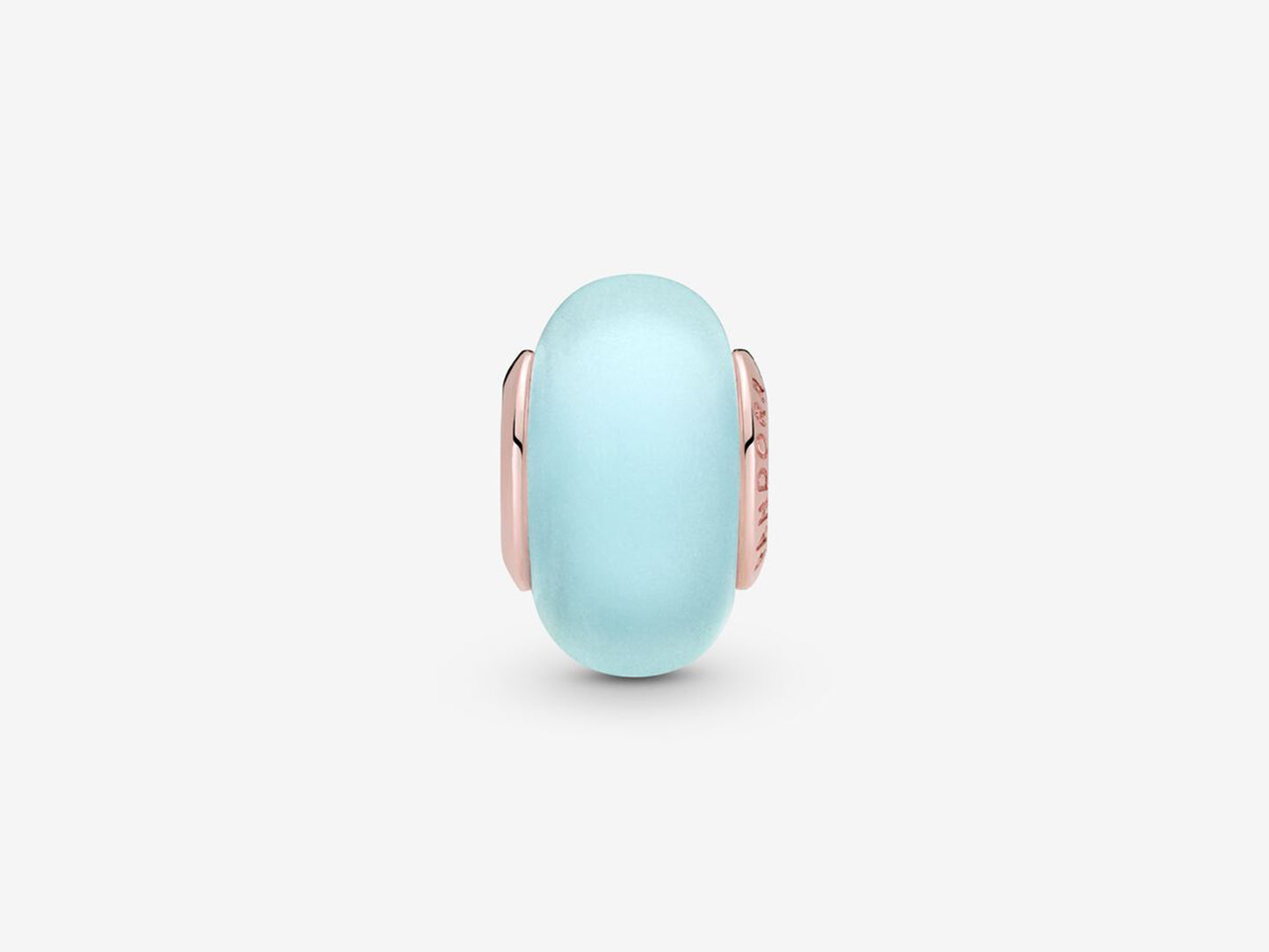 Matte Blue Murano Glass Charm