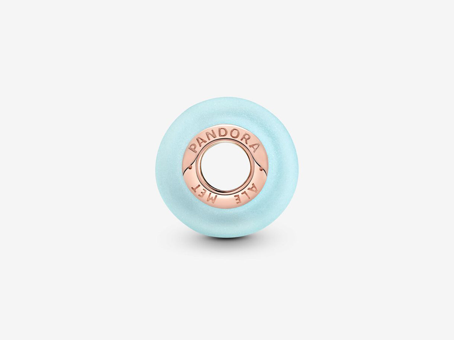 Matte Blue Murano Glass Charm