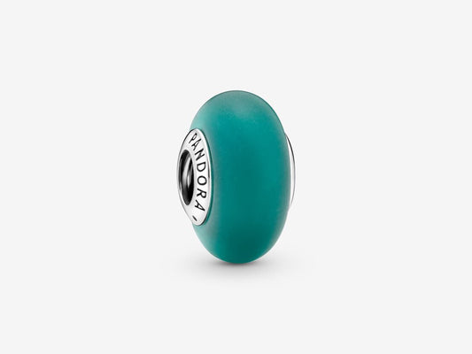 Matte Green Murano Glass Charm