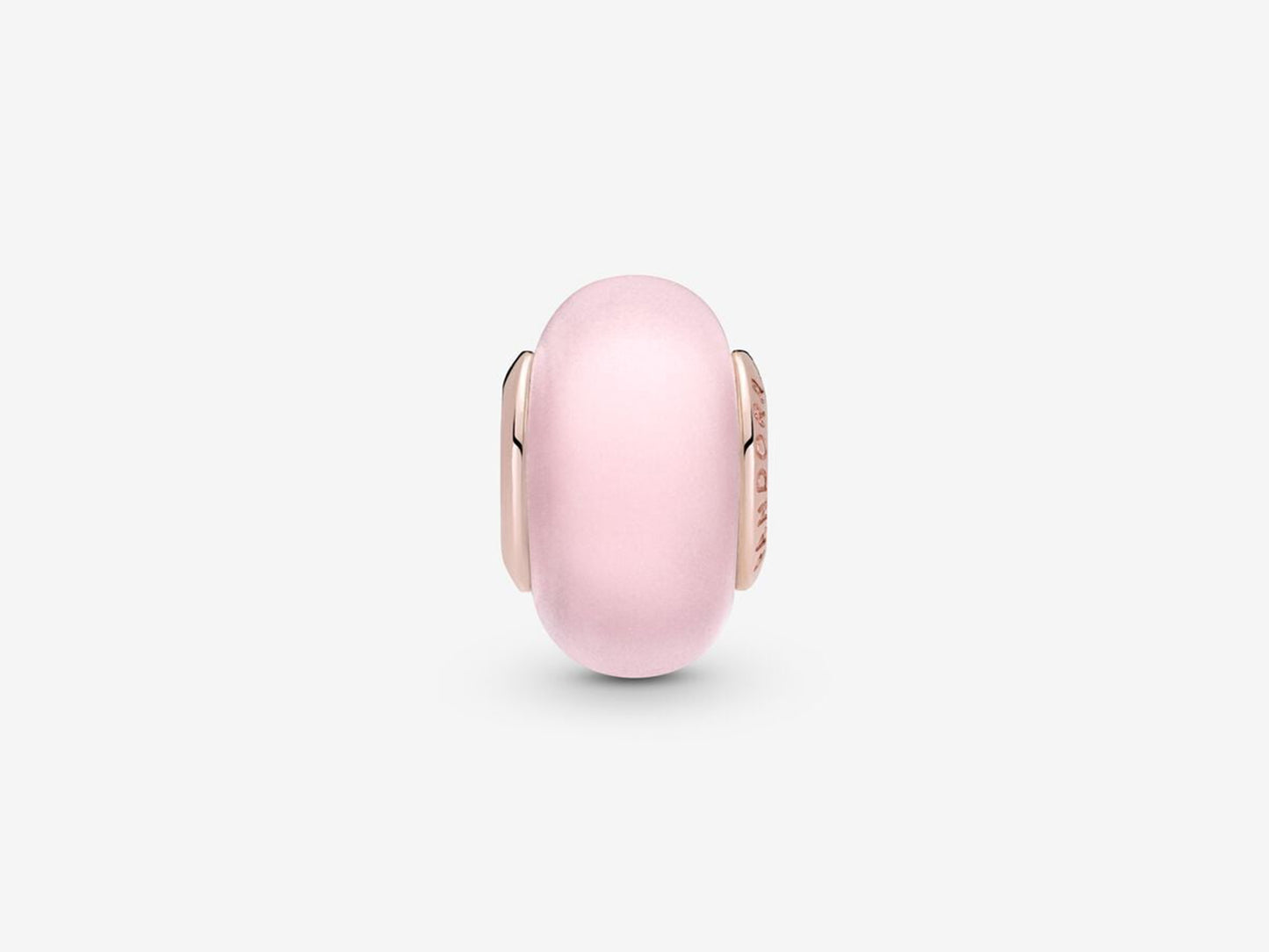 Matte Pink Murano Glass Charm
