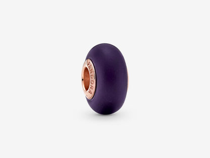 Matte Purple Murano Charm