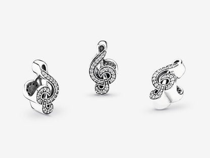 Melodic Silver Note Charm