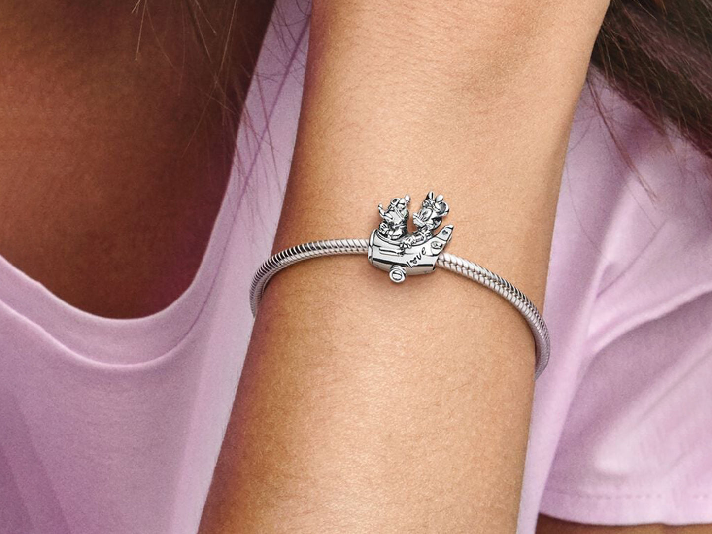 Disney Mickey Mouse & Minnie Mouse Airplane Charm
