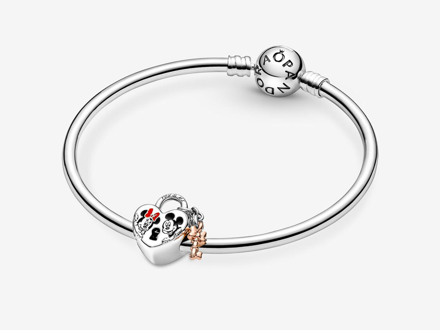 Disney Mickey Mouse & Minnie Mouse Padlock Charm