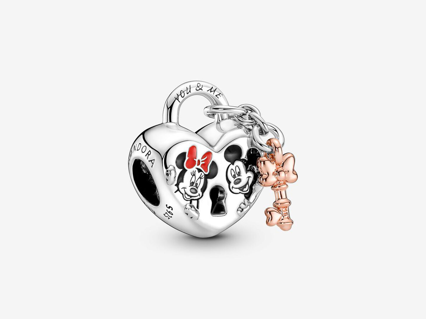Disney Mickey Mouse & Minnie Mouse Padlock Charm