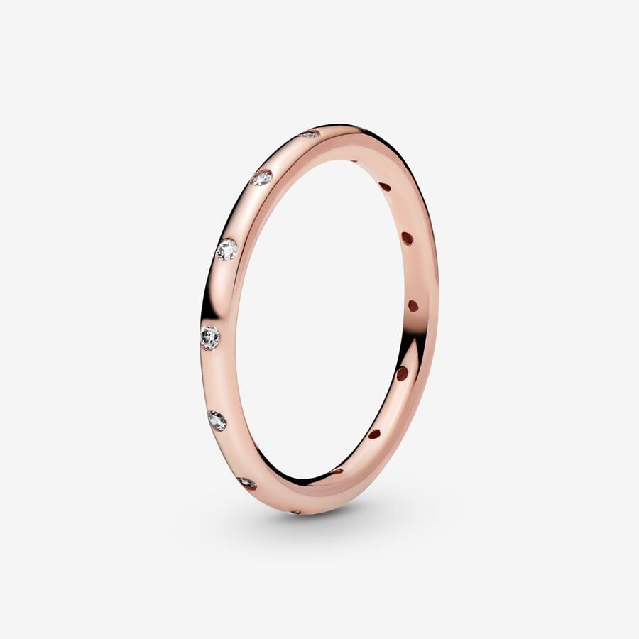 Simple Sparkling Band Ring