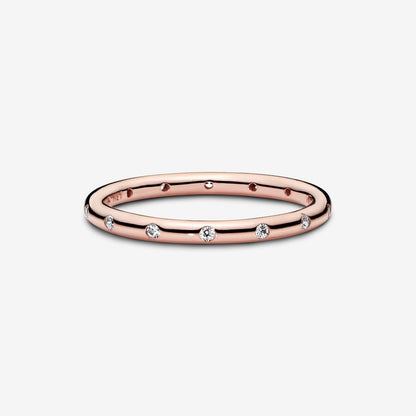 Simple Sparkling Band Ring