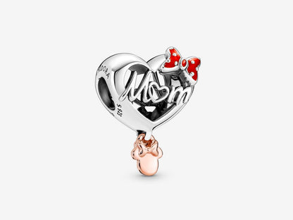 Disney Minnie Mouse Mom Heart Charm