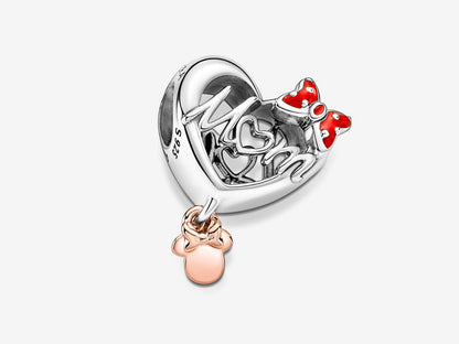 Disney Minnie Mouse Mom Heart Charm