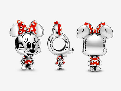 Disney Minnie Mouse Dotted Dress & Bow Charm