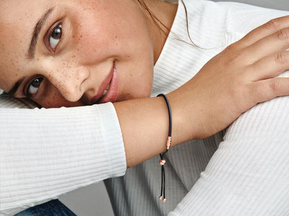 Adjustable Leather Cord Bangle