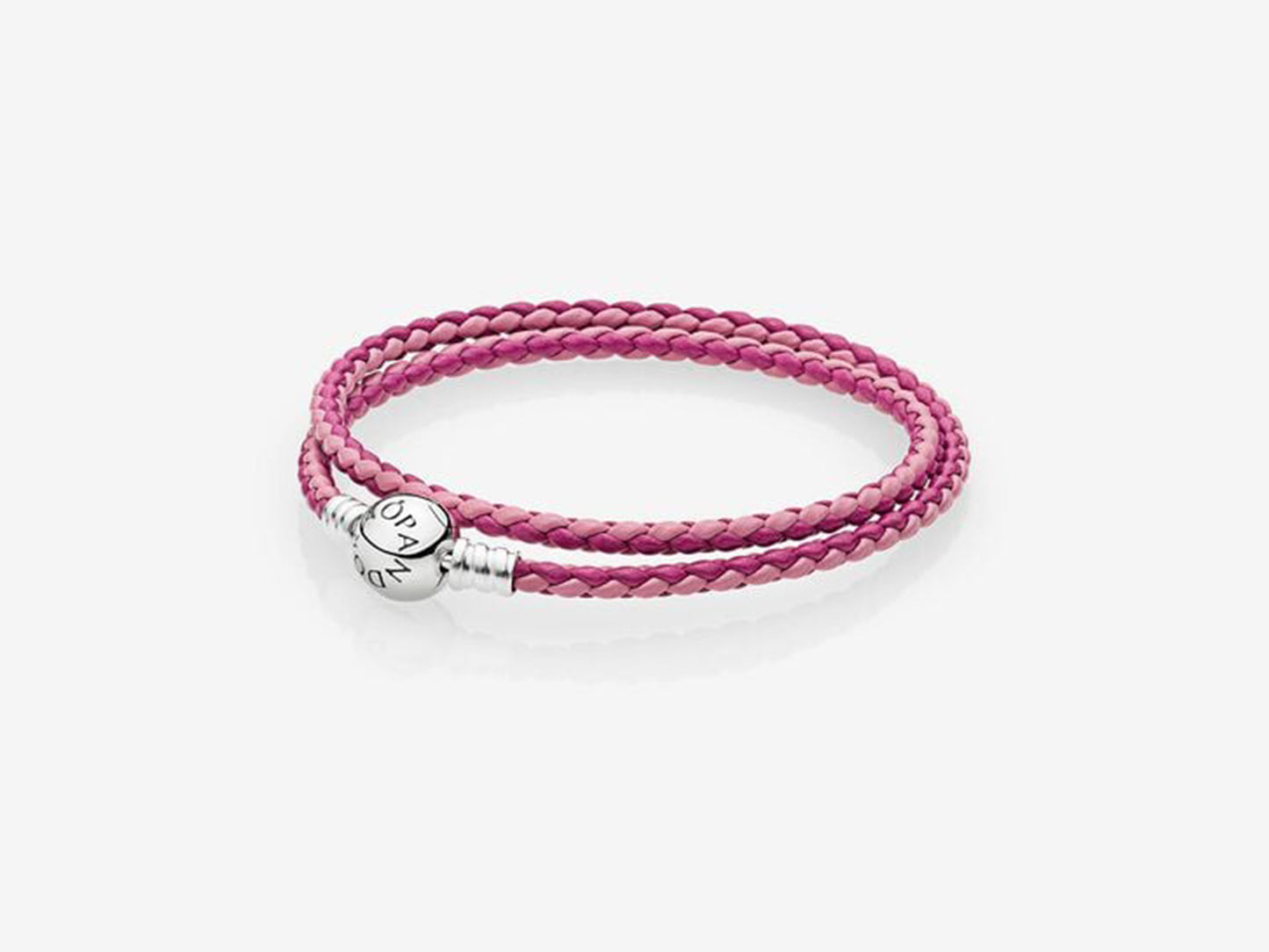 Mixed Pink Double Wrap Bracelet