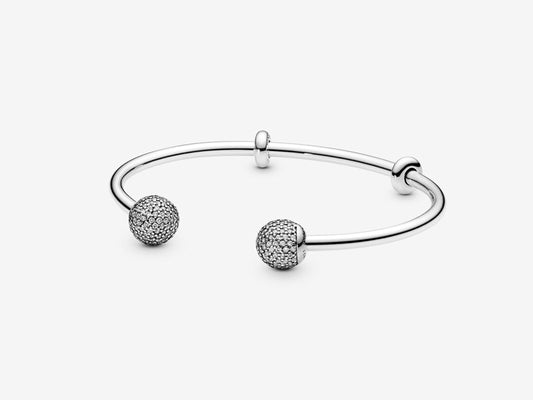 Iconic Silver Open Bangle
